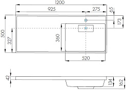 Акватон Мебельная раковина Лондри 120 R – фотография-4